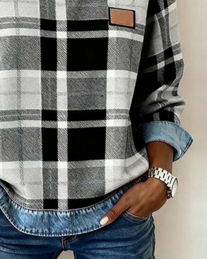 Denim | Bluza z zabawnym wzorem