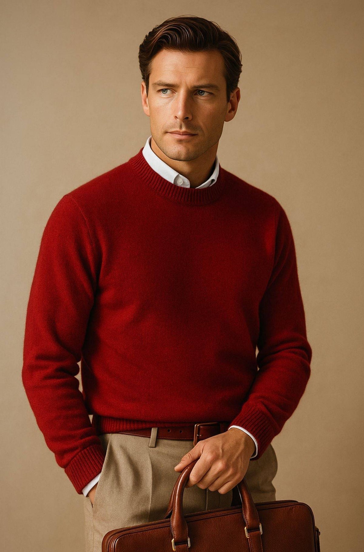 Giles | Elegancki sweter z okrągłym dekoltem