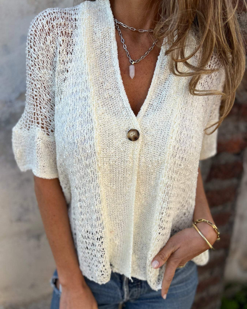Aimée | Elegancki dzianinowy top