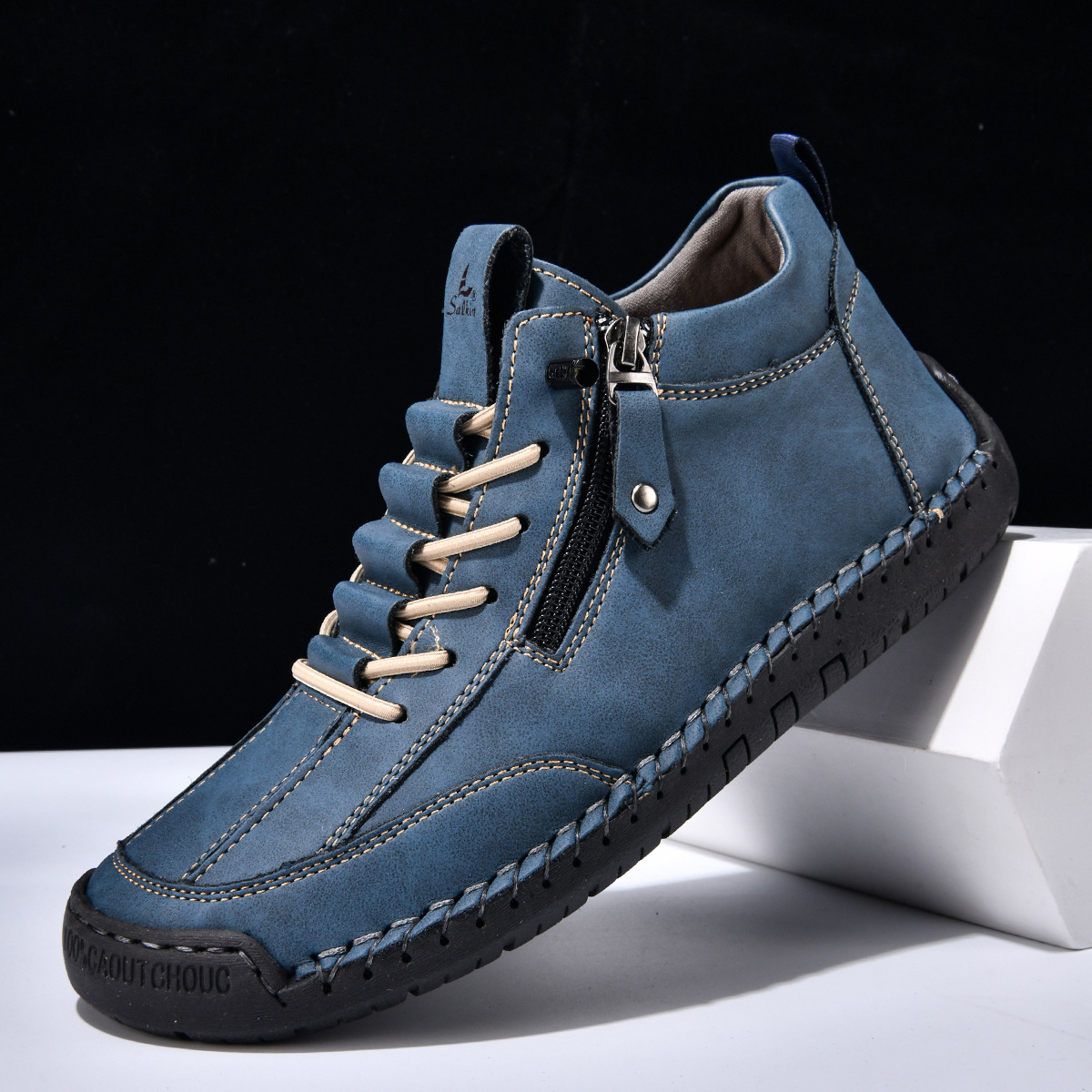 Amelin & Co™ | Męskie buty z nubuku na zamek
