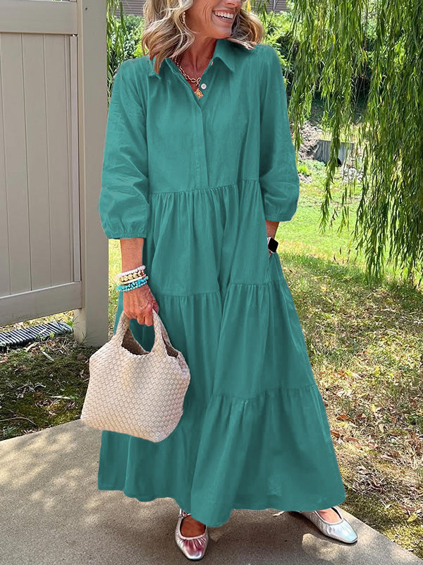 Bente | Elegancka długa sukienka