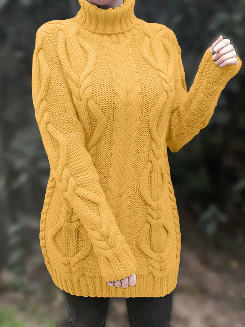 Narda | Elegancka sukienka z golfem