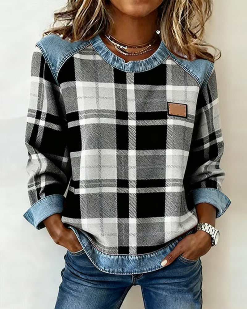Célia | Odważna bluza patchwork