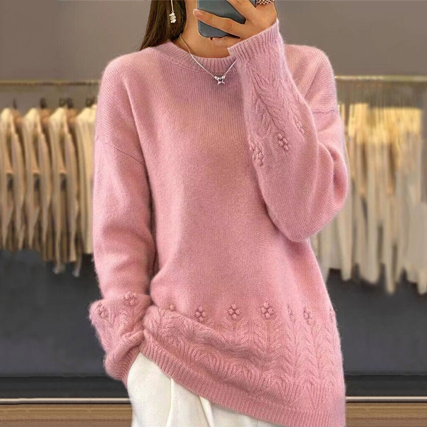 Talbot | Elegancki sweter w kwiaty