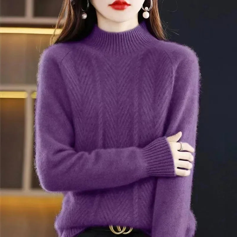 Isolde | Fakturowany kaszmirowy sweter