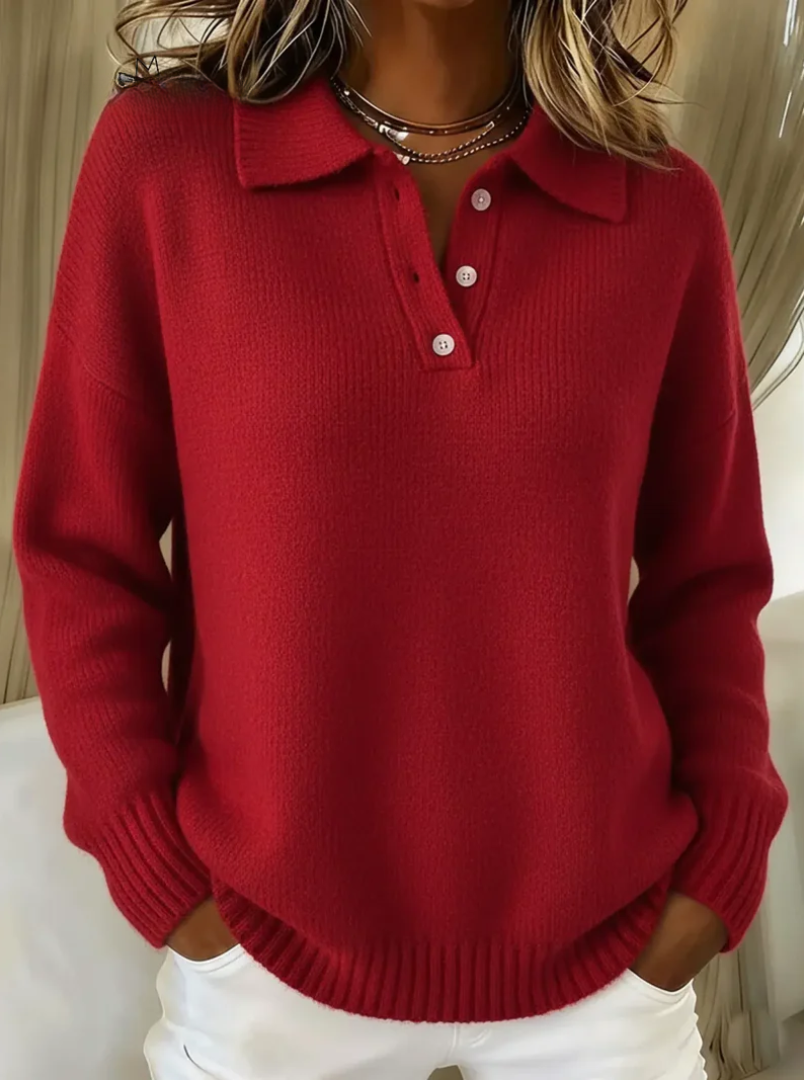 Olivia | Elegancki sweter polo