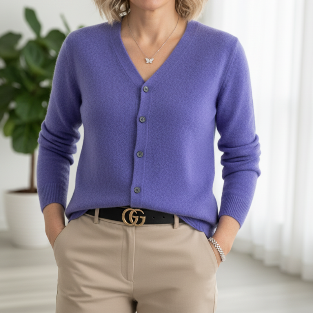 Anna | Szykowny elegancki kaszmirowy sweter