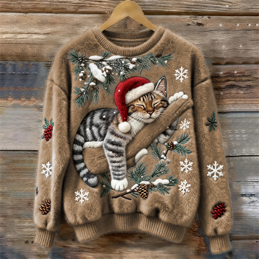 Chaussette | Świąteczny sweter w koty