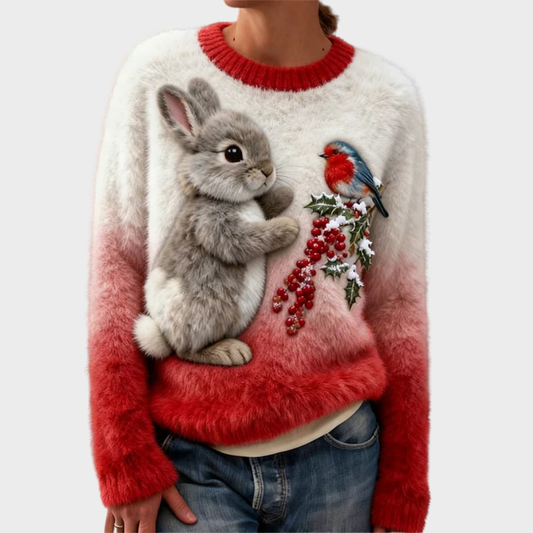 Luna | Świąteczny pluszowy sweter
