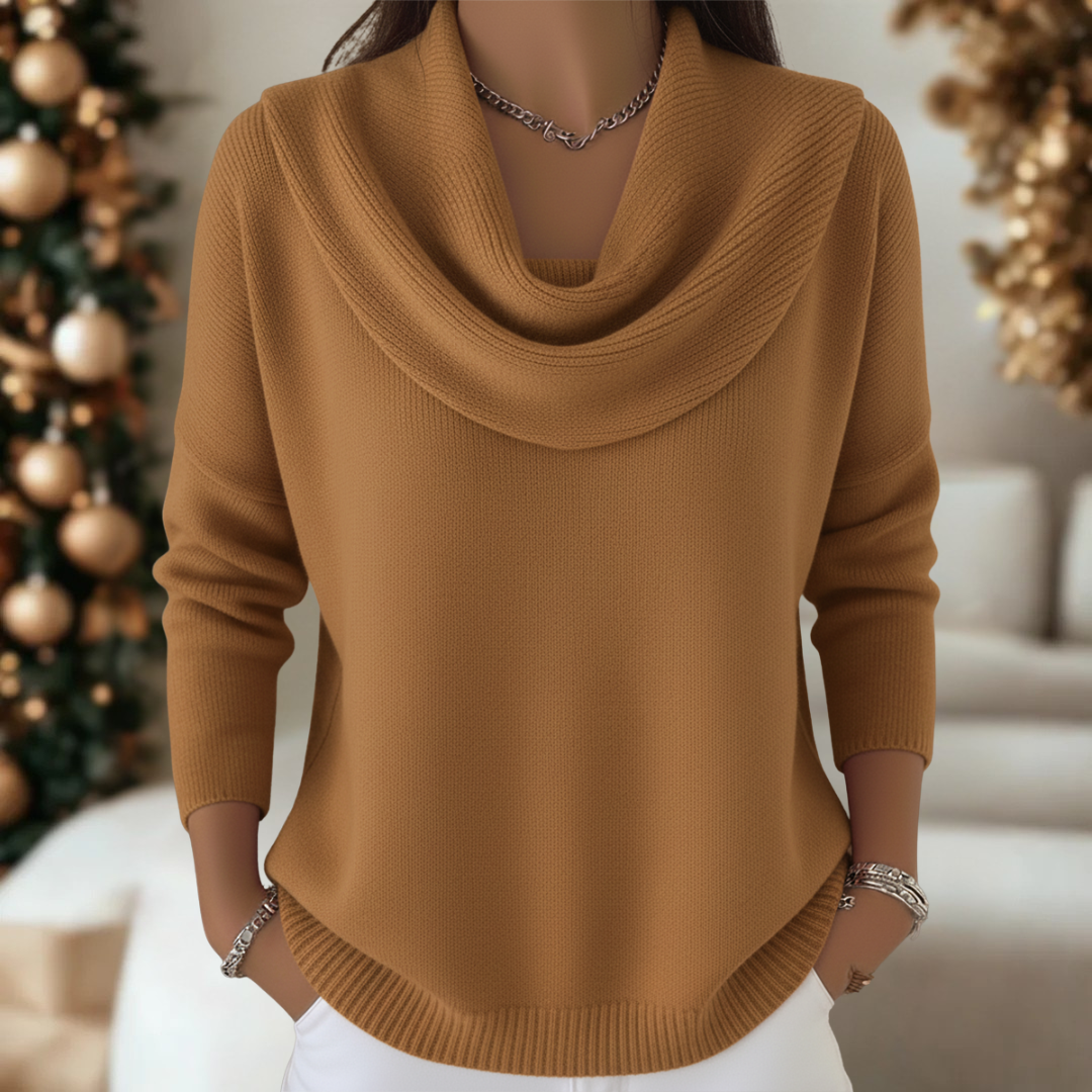 Fiorella | Elegancki welurowy sweter