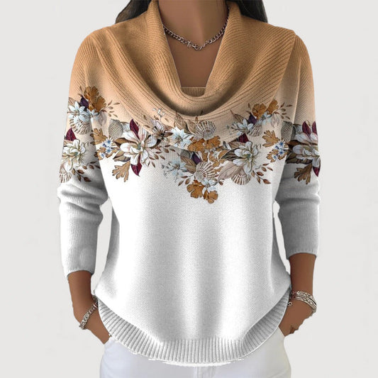 Alora | Elegancki sweter w kwiaty