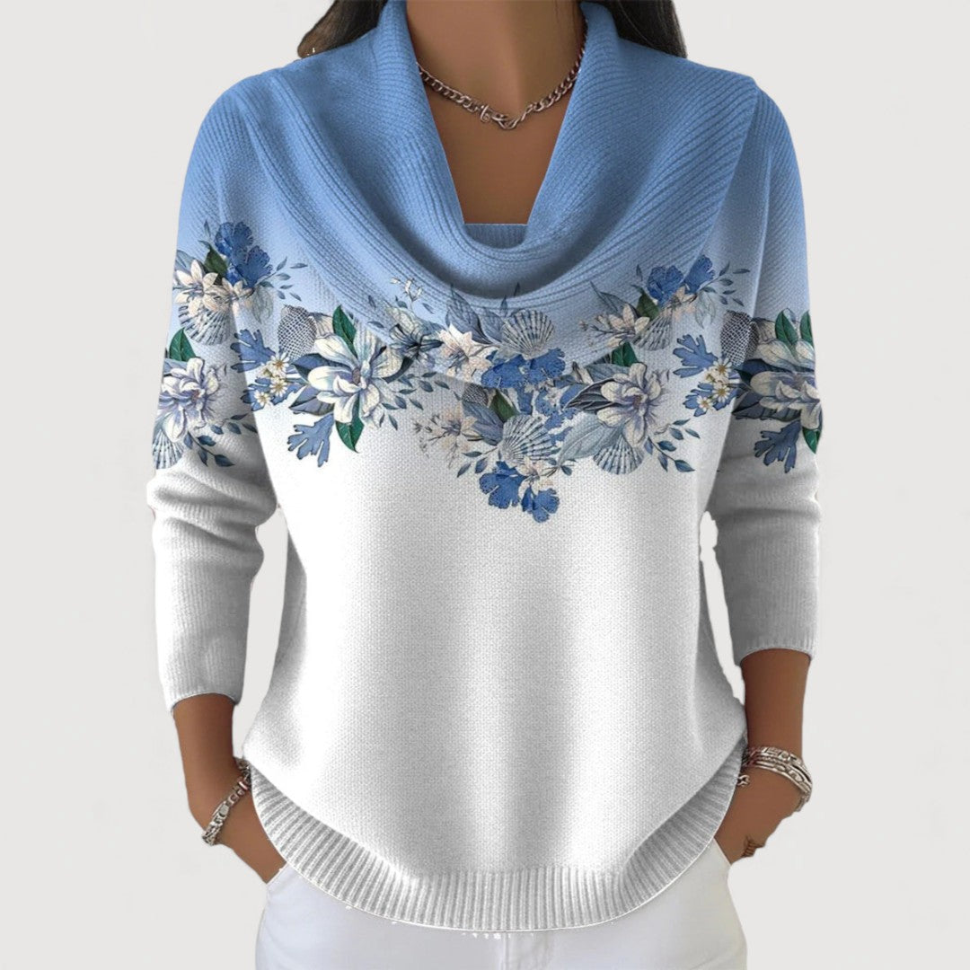 Alora | Elegancki sweter w kwiaty