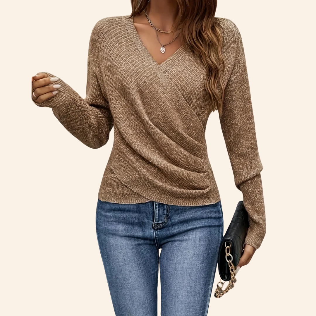 Jasmijn | Elegancki kopertowy top