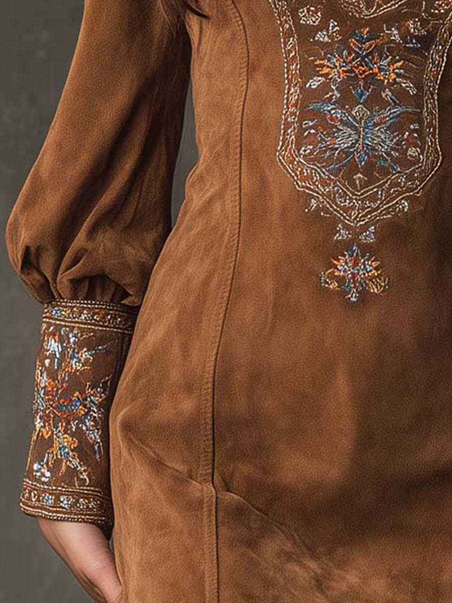 Lunori | Elegancka mini sukienka vintage