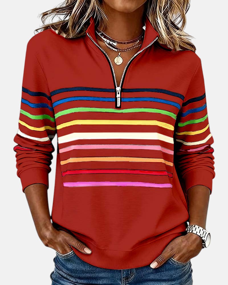 Nina | Wygodny sweter w paski