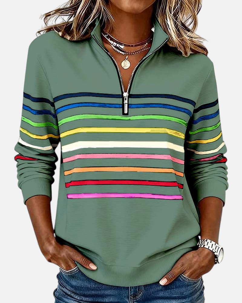 Nina | Wygodny sweter w paski