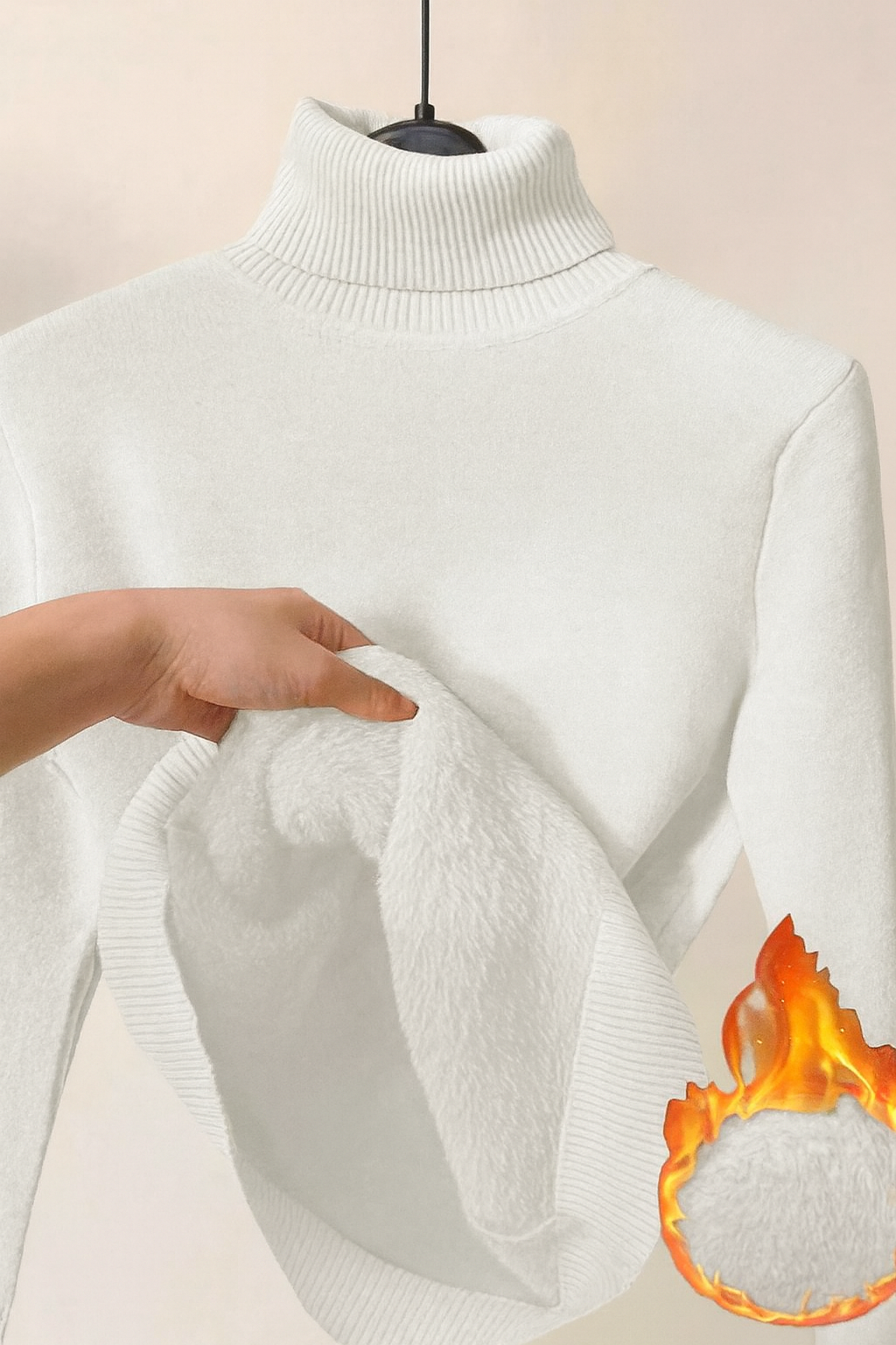 Sophie | Elegancki sweter z podszewką
