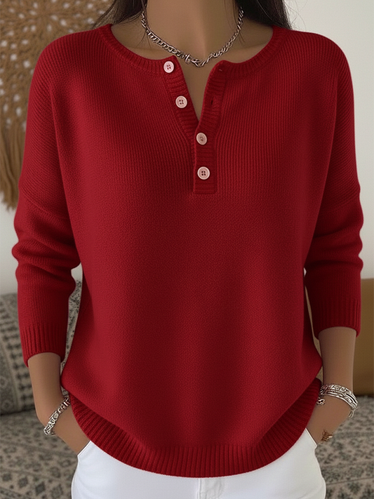 Sarah | Elegancki sweter henley
