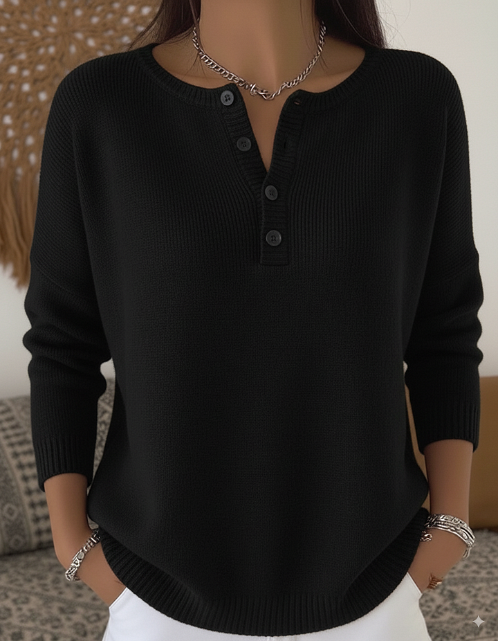 Sarah | Elegancki sweter henley