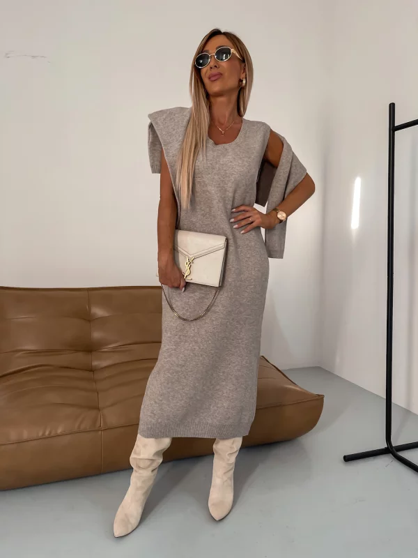 Nicole | Elegancki dzianinowy komplet
