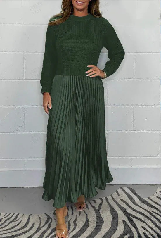 Claudia | Elegancka plisowana sukienka