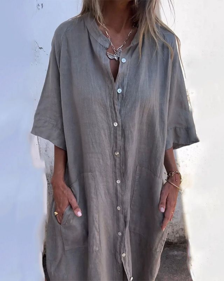 Melany | Szykowna sukienka koszulowa boho