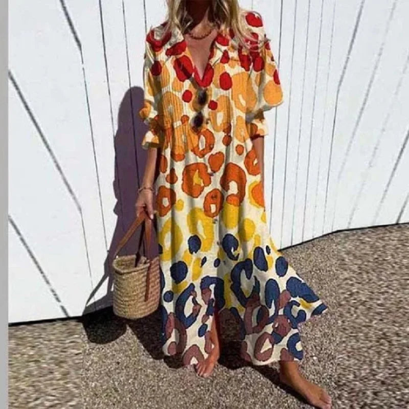 Maisie | Elegancka długa sukienka podkreślająca sylwetkę