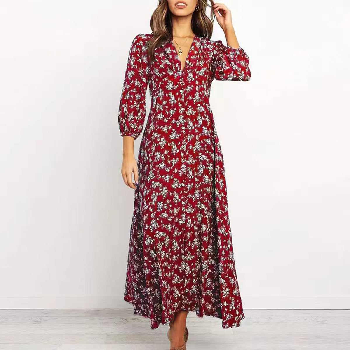Jane | Elegancka sukienka w kwiaty