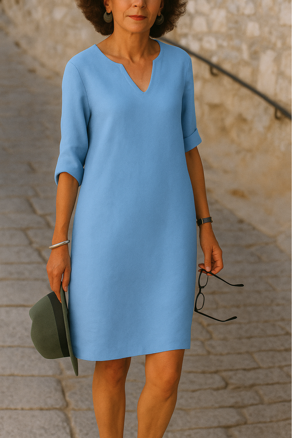 Lisette | Elegancka sukienka z dekoltem V
