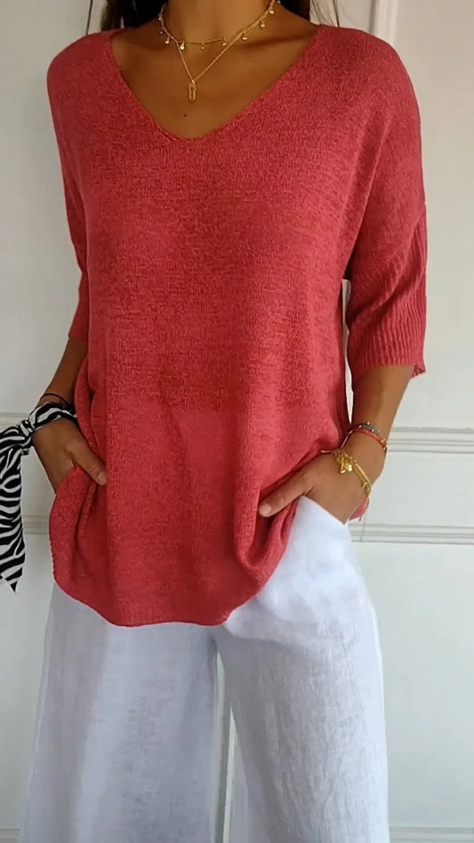 Anna | Szykowny dzianinowy top