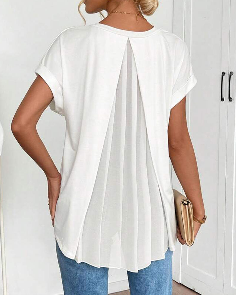 Estella | Luźny T-shirt patchwork