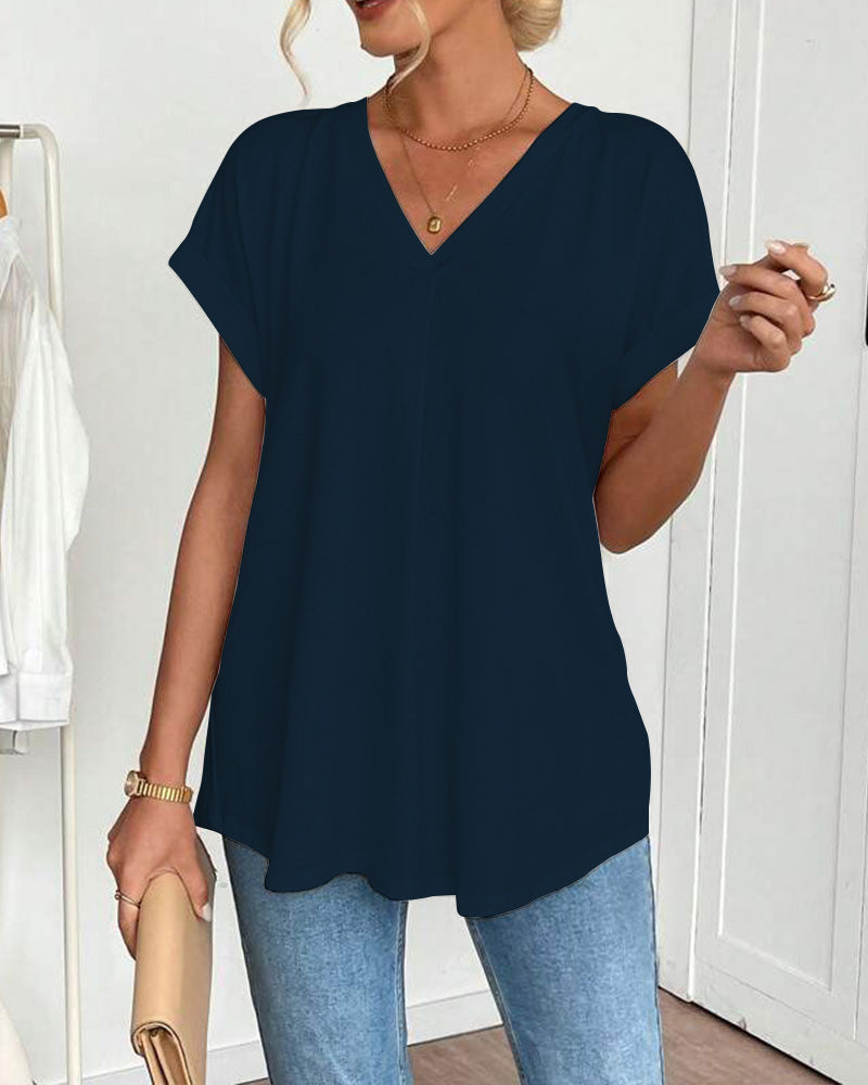 Estella | Luźny T-shirt patchwork
