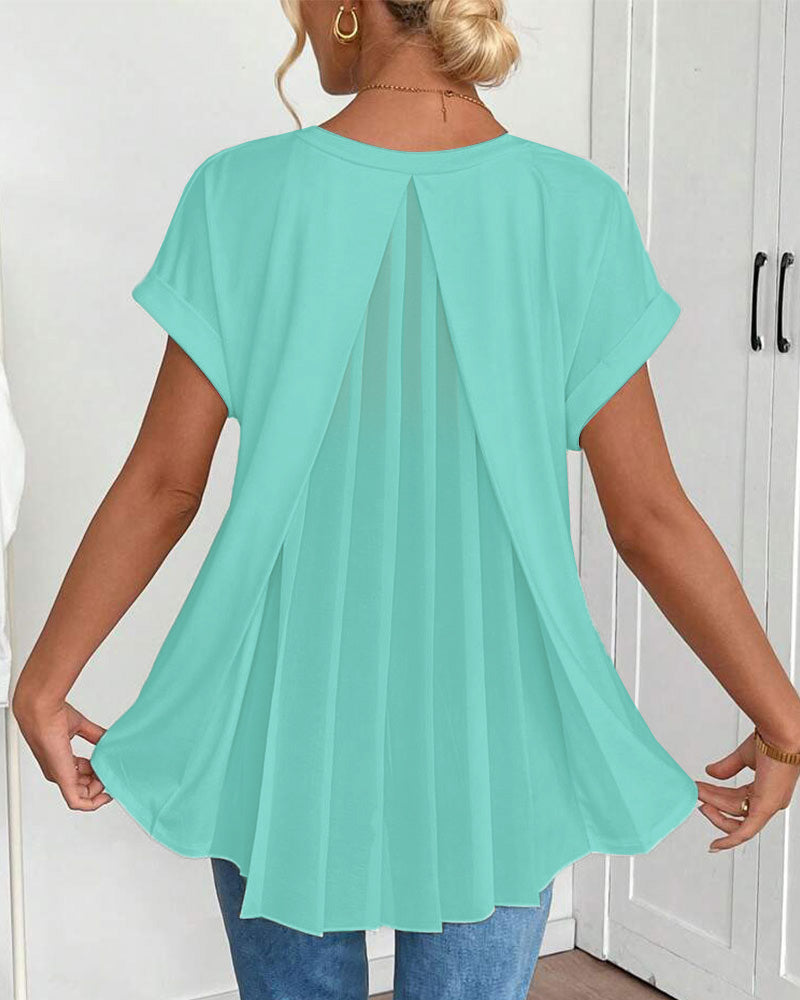 Estella | Luźny T-shirt patchwork