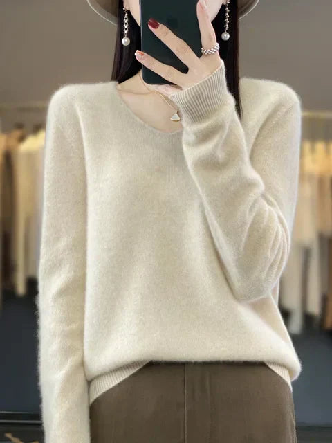 Inès | Elegancki kaszmirowy sweter